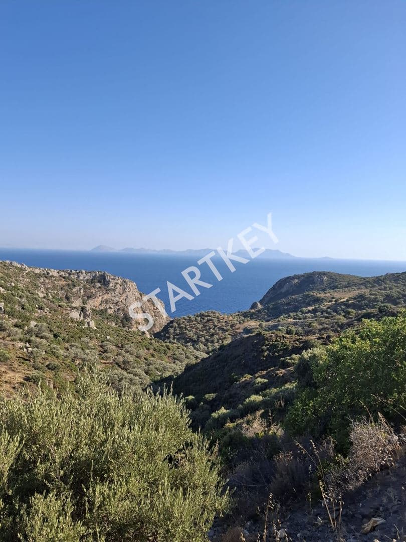 Datça Yazı Mah. Deniz Manzaralı Tarla — kare 3